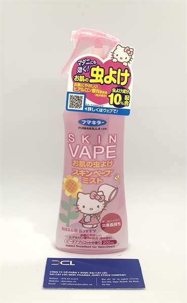 Xịt chống muỗi Skin Vape hồng (C/200ml)