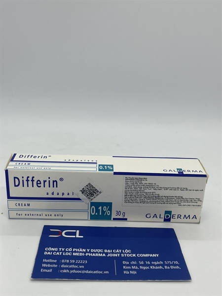 Differin Cream 0,1%, GALDERMA ( tuýp 30g)