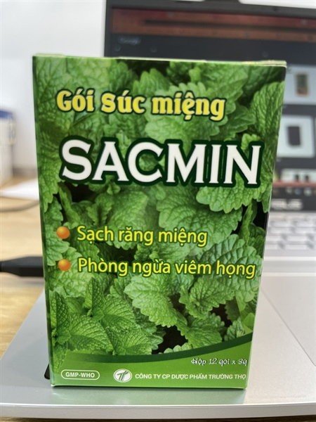 Gói súc miệng Sacmin (H12 gói x 3g)