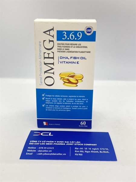 Dầu cá Omega 3,6.9 Pháp (H/60v)