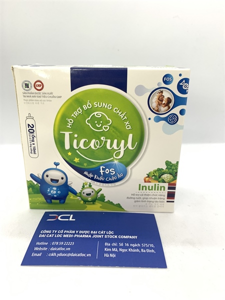 Hỗ trợ bổ sung chất xơ Ticoryl Hải Linh (H/20 ống)