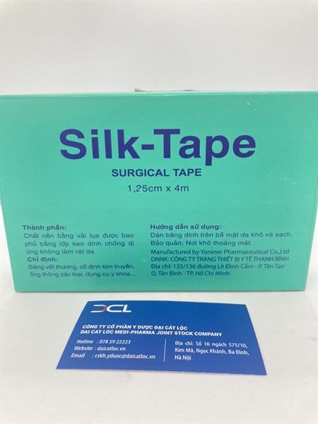 Băng dính lụa y tế Silk-tape 1.25x4