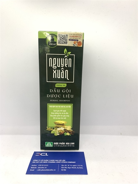 Dầu gội dược liệu Nguyên xuân xanh, Hoa Linh ( H/ chai 250ml)