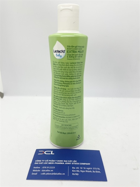 Sữa tắm gội Lactacyd Milky, Sanofi (Chai/250ml)