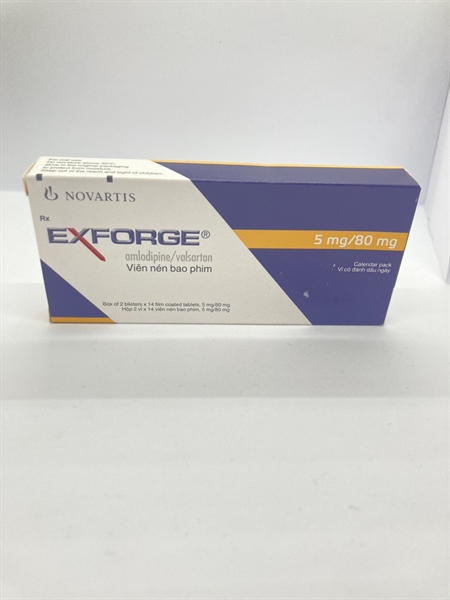 Exforge 5mg/80mg Tây ban nha (H/28v )