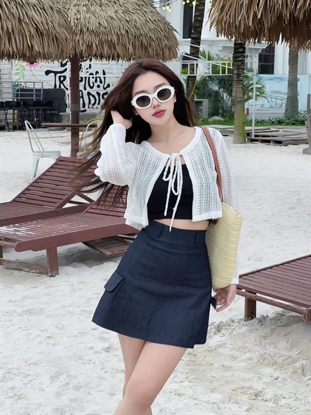 MESH CROP SHIRT