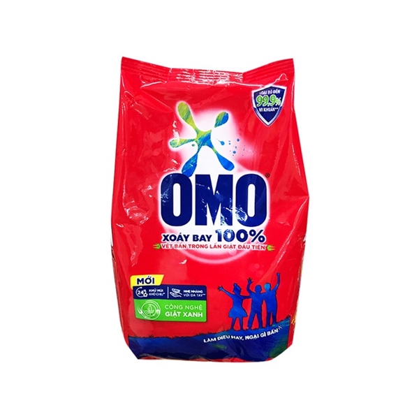 Bột Giặt Omo Đỏ Hệ Bọt Thông Minh